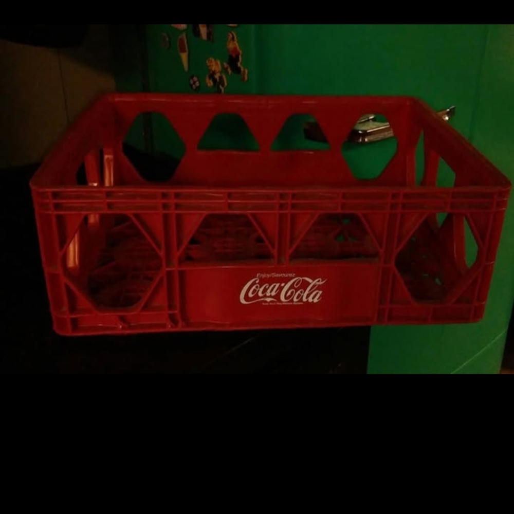 Classic Coca-Cola Red Storage Crate
